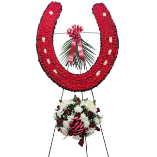 Red Horseshoe with Bottom