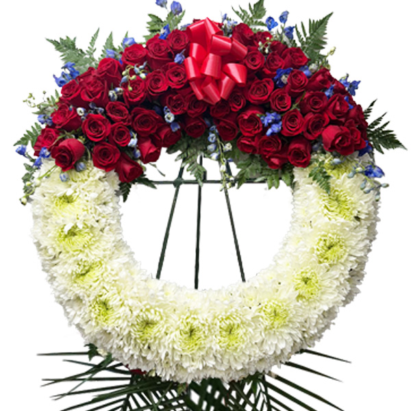 On Angels Wings Wreath